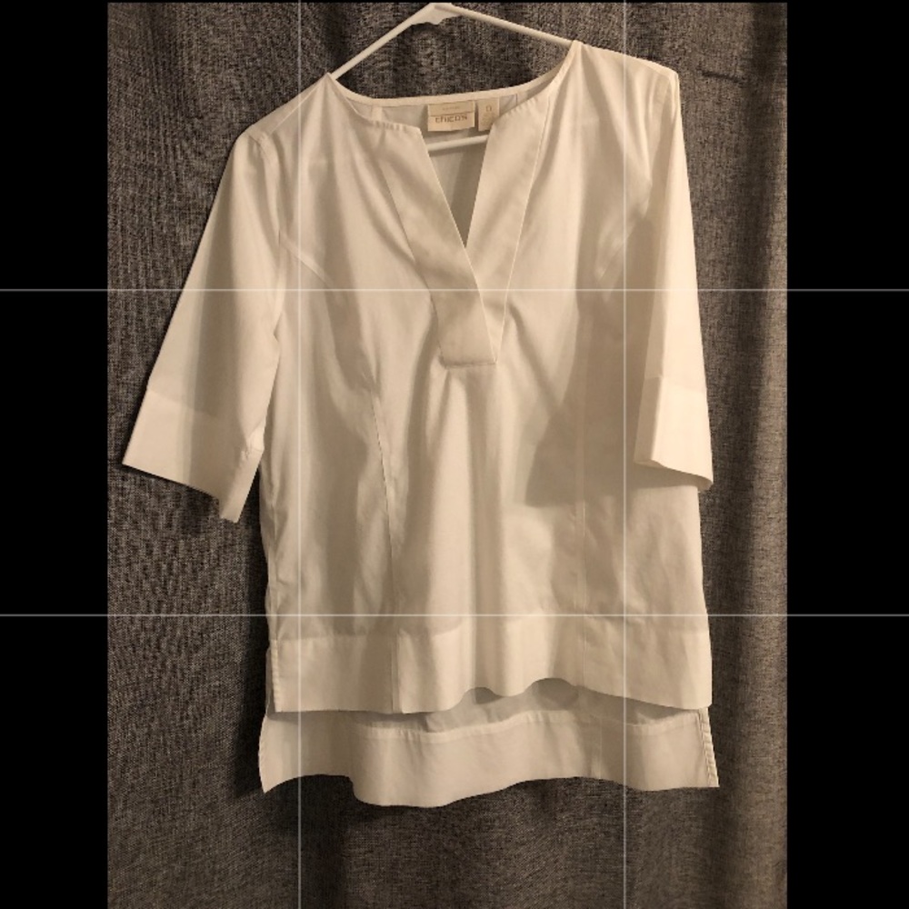 Chico’s No Iron White Shirt. Size 0